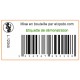 Personnalisation d'étiquettes adhésives avec code barre EAN13 format 20x40 pour bouteille de vin