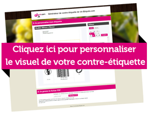 personnalisation de la contre-étiquette